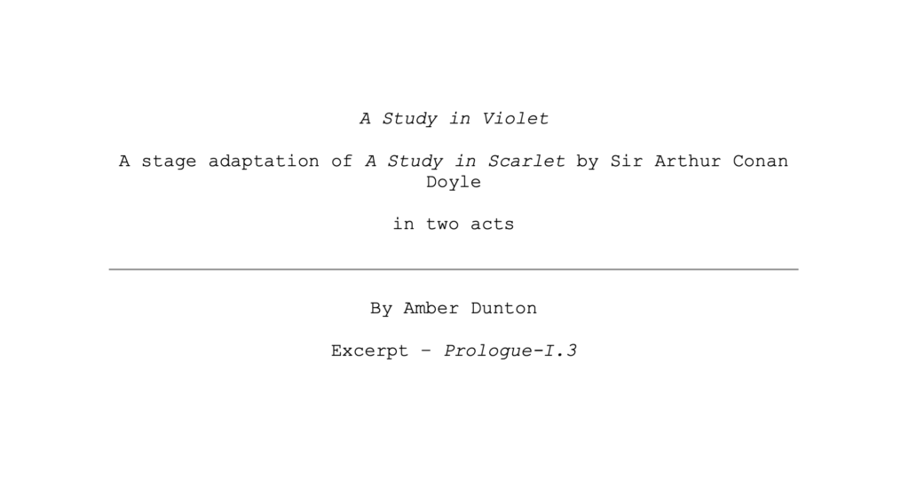 A Study in Violet (excerpt edition)