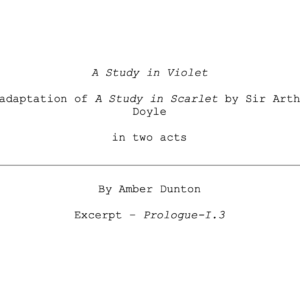 A Study in Violet (excerpt edition)